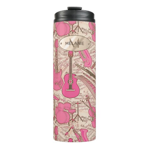 Sheet Music and Instruments PinkIvory ID481 Thermal Tumbler
