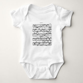 Sheet Music by Bach Baby Bodysuit