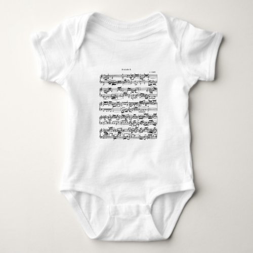 Sheet Music by Bach Baby Bodysuit