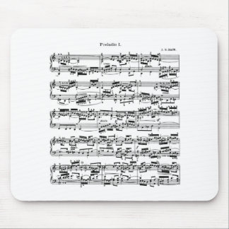 Sheet Music by Bach Mouse Pad