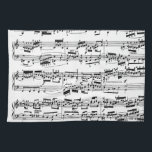 Sheet Music by Bach Towel<br><div class="desc">Prelude by J. S. Bach. Original sheet music.</div>