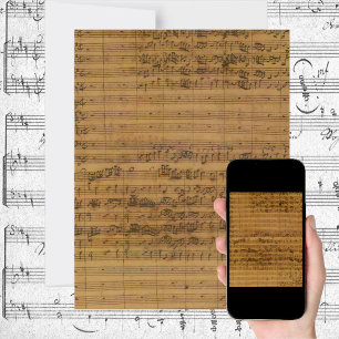 Sheet Music by Johann Sebastian Bach Invitation