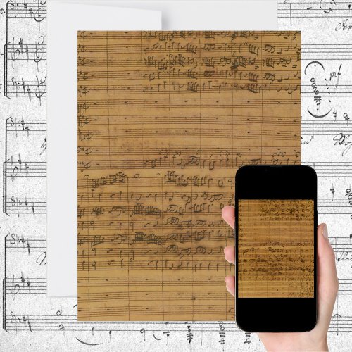 Sheet Music by Johann Sebastian Bach Invitation