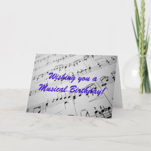 Sheet Music Card