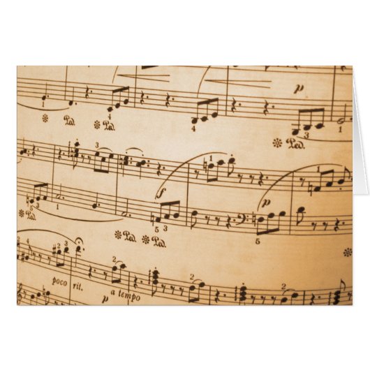 Sheet Music Cards (Front Horizontal)