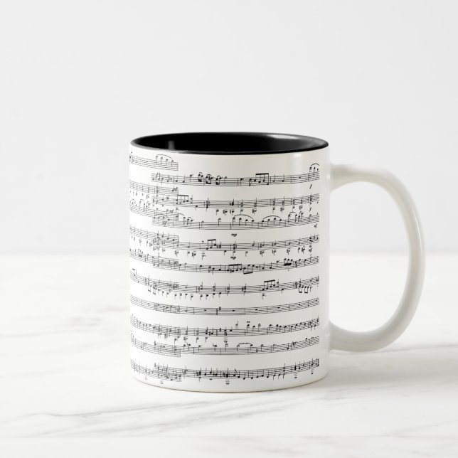 Sheet Music Coffee Mug (Right)