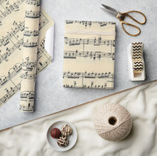 Sheet Music Design  Wrapping Paper