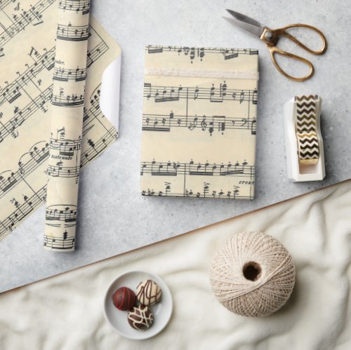 Sheet Music Design  Wrapping Paper