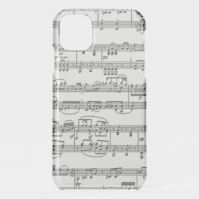 sheet music, for music-lovers uncommon iPhone case (Back)