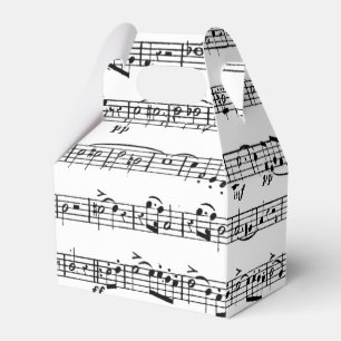 Sheet Music for Piano Recital Favor Boxes