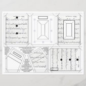 Sheet Music Frame Ornament 2x3 photo stationery (Front)