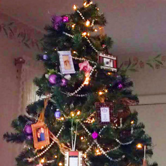 Sheet Music Frame Ornament 2x3 photo stationery