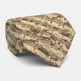 Sheet Music from JS Bach Neck Tie