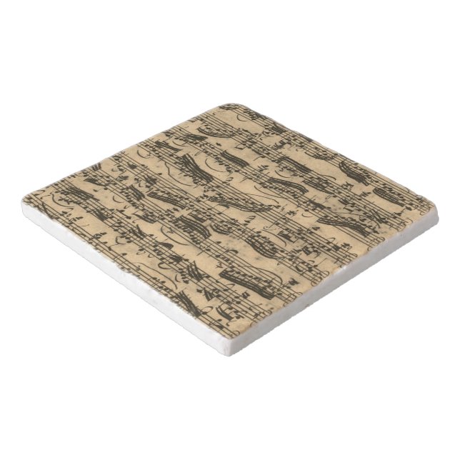 Sheet Music from JS Bach Trivet (Corner)