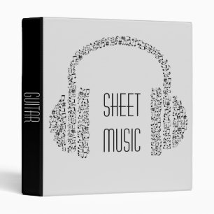 Sheet Music funky notes student folder portfolio