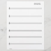 Sheet Music - Guitar Vocal (Write your own music) (Front)