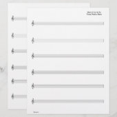 Sheet Music - Guitar Vocal (Write your own music) (Front/Back)