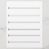 Sheet Music - Guitar Vocal (Write your own music) (Back)