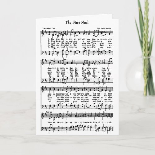 Sheet Music Holiday Card