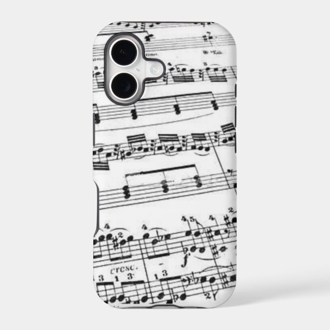 Sheet Music Iphone Case (Back)