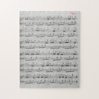 Sheet Music Jigsaw Puzzle by theunusual at Zazzle