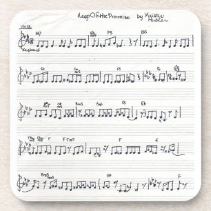 sheet music Keep Of The Promise set/6 coasters