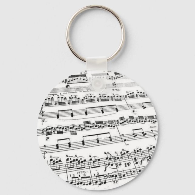 Sheet Music Keychain (Front)