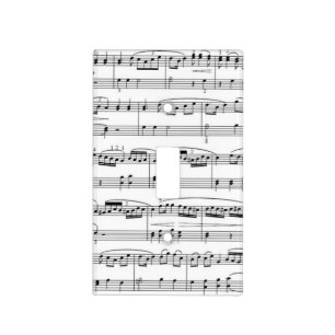 sheet music light switch cover
