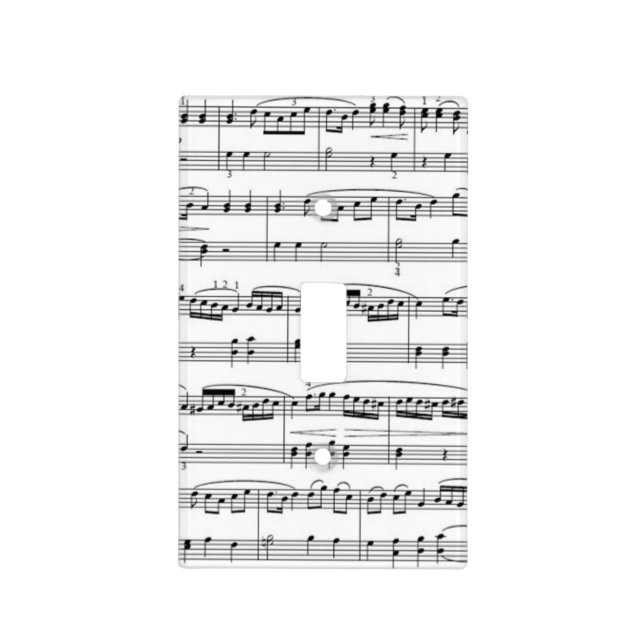 sheet music light switch cover (Front)