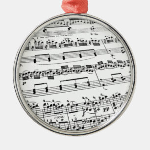Sheet Music Metal Ornament