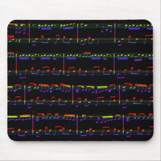 Sheet Music Mouse Pad Rainbow