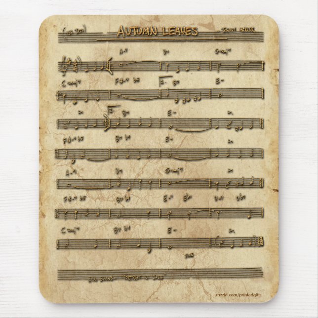 Sheet Music Music-lover's Mousepad (Front)