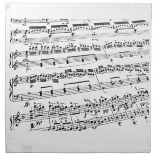 Sheet Music Napkin