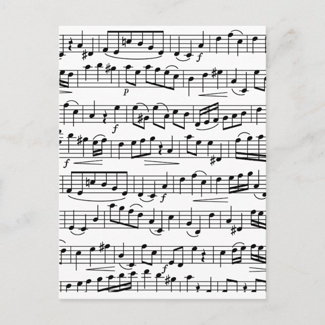 Sheet Music Notes            (Front)