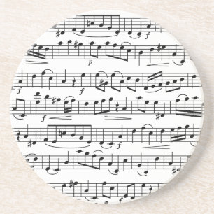 Sheet Music Notes Coaster