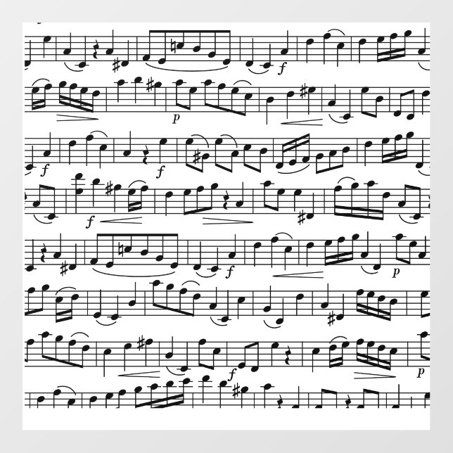 Sheet Music Notes      Floor Decals (Front)