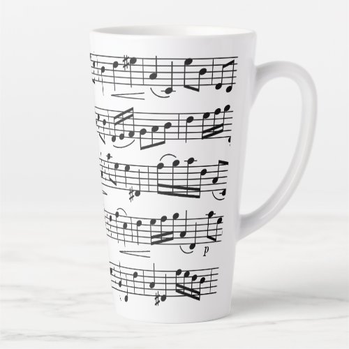 Sheet Music Notes Giant Coffee Mug