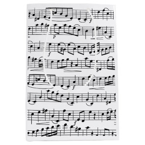 Sheet Music Notes       Medium Gift Bag