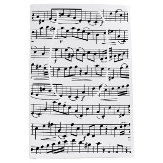 Sheet Music Notes       Medium Gift Bag