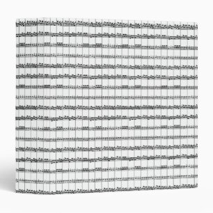Sheet Music Notes Notebook 3 Ring Binder