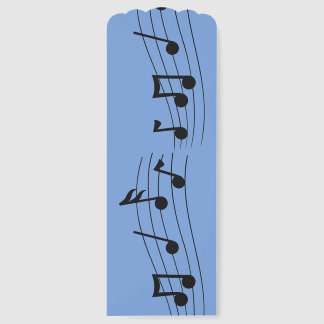 Sheet Music Notes Periwinkle Bookmarks