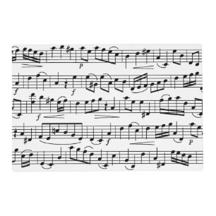 Sheet Music Notes    Placemat