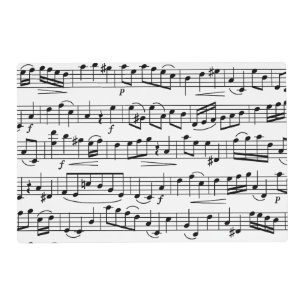 Sheet Music Notes      Placemat