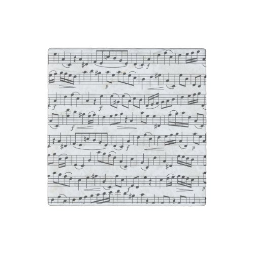 Sheet Music Notes     Stone Magnet