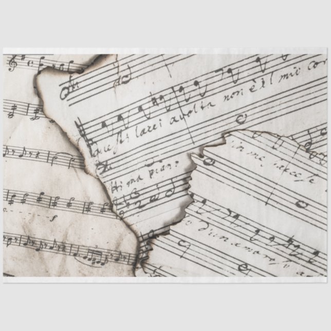 sheet music notes tissue paper (Front)