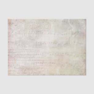 Sheet Music on a Vintage Style Background