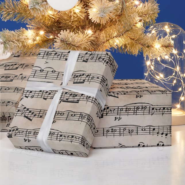 Sheet Music On Old Paper (Holidays)
