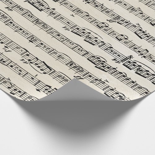 Sheet Music On Texture Wrapping Paper