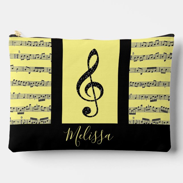Sheet music personalized accessory pouch (Front)