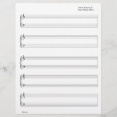 Sheet Music - Piano & Vocal (Write your own music) (Front)